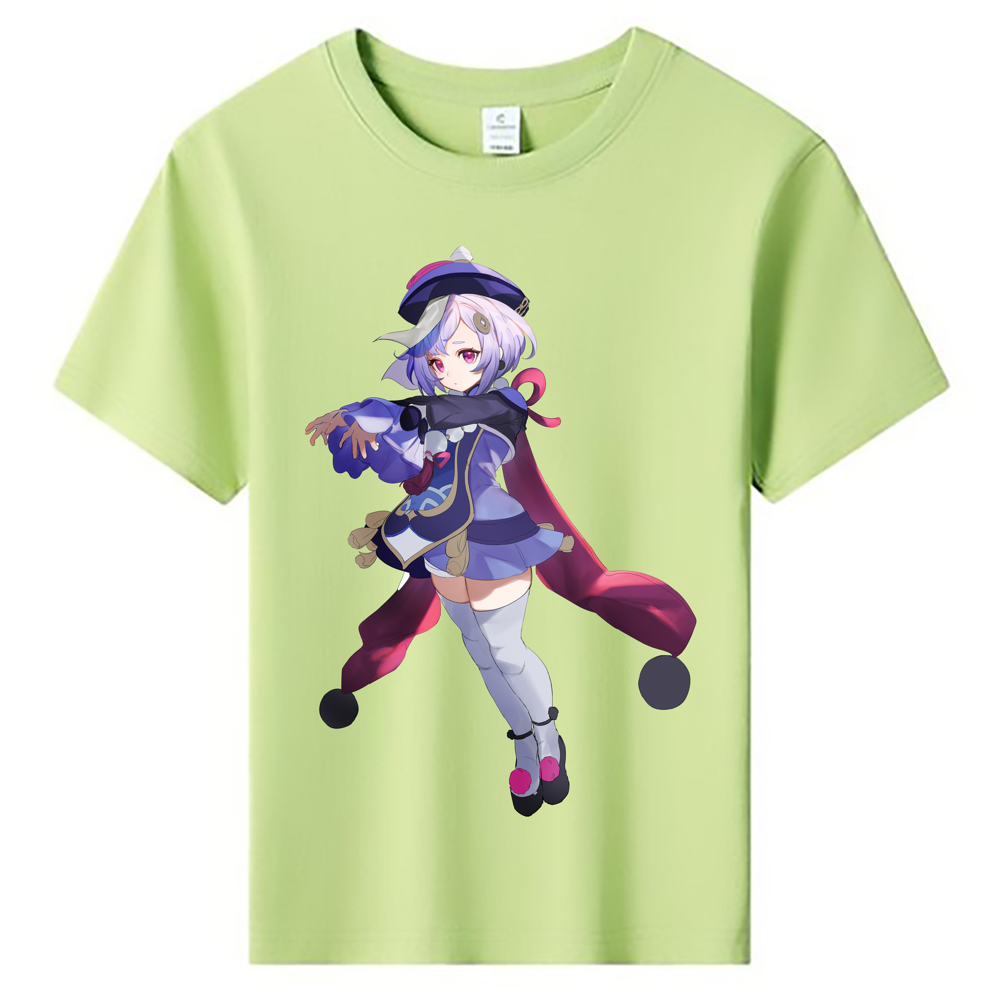 げんし神 七七 なな  genshin Nana 綿100％キッズTシャツ（フロントプリント）